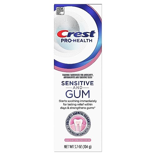 Crest Pro-Health Gum and Sensitivity, Sensitive Toothpaste, All Day Protection, 3.7 oz