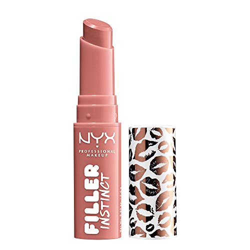 NYX PROFESSIONAL MAKEUP Filler Instinct Plumping Lip Color, Lip Balm - Beach Casual (Nude Pink)