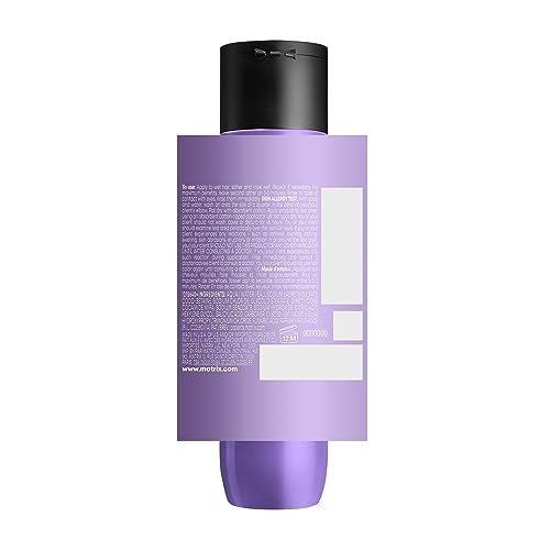 Matrix So Silver Purple Shampoo | Neutralizes Yellow Tones | Color Depositing & Toning | For Color Treated, Blonde, Grey, and Platinum Hair | Packaging May Vary | 33.8 Fl. Oz. | Vegan