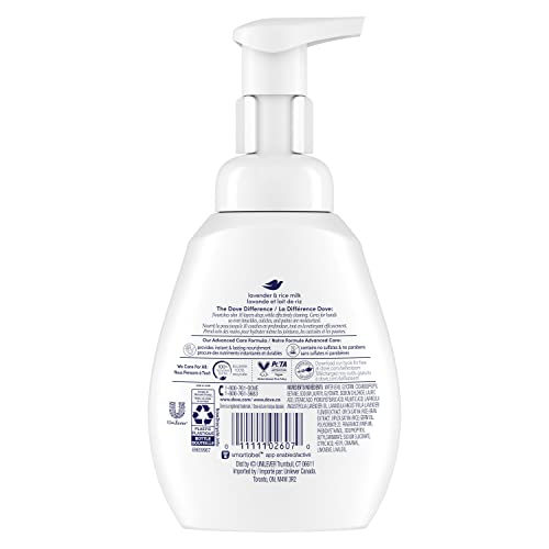 Dove Foaming Hand Wash Coconut & Almond Milk Pack of 4 Protects Skin from Dryness, More Moisturizers than the Leading Ordinary Hand Soap, 10.1 oz