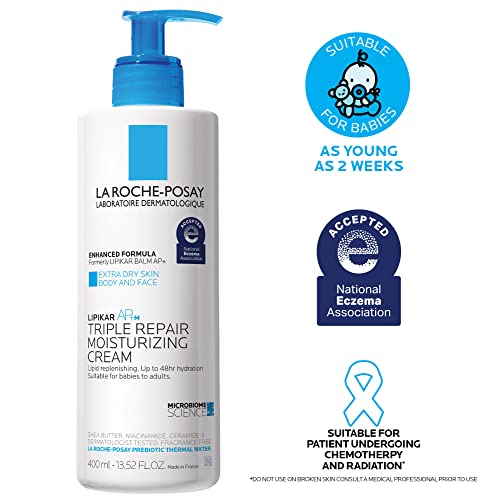 La Roche-Posay Lipikar Balm AP+ Intense Repair Body Lotion for Extra Dry Skin, Body Cream with Shea Butter and Niacinamide, Repairs Dry and Rough Skin, 6.76 Fl Oz (Pack of 1)