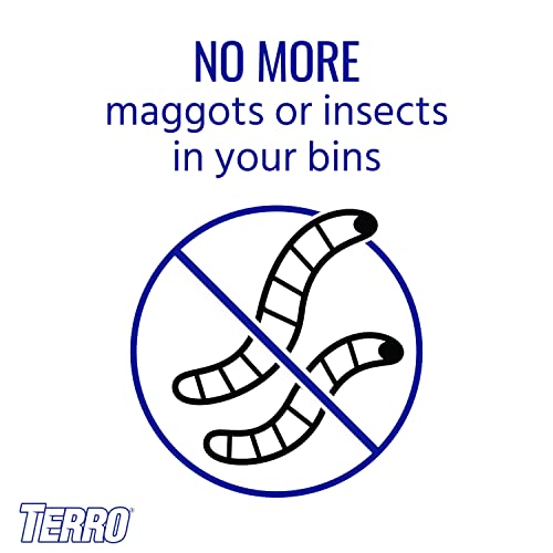 TERRO T800 Garbage Guard Trash Can Insect Killer - Kills Flies, Maggots, Roaches, Beetles, and Other Insects