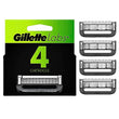 Gillette Labs Mens Razor Blade Refills with Exfoliating Bar Compatible Only with Gillette Labs Razors with Exfoliating Bar and Heated Razor, 4 Razor Blade Cartridges