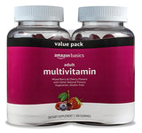 Amazon Basics Adult Multivitamin, 150 Gummies, 75-Day Supply, Mixed Berry & Cherry (Previously Solimo)