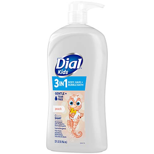 Dial Kids 3-in-1 Body+Hair+Bubble Bath, Lavender Scent, 32 fl oz