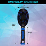 Conair Salon Results Hairbrush for Men and Women, Cushion Base Hairbrush for Everyday Brushing, Color May Vary, 1 Pack