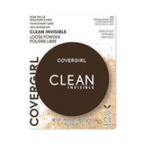 COVERGIRL Clean Invisible Loose Powder - Loose Powder, Setting Powder, Vegan Formula - Translucent Light, 20g (0.7 oz)