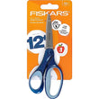 Fiskars 7 SoftGrip Left-Handed Student Glitter Scissors for Kids 12+ - Left-Handed Scissors for School or Crafting - Back to School Supplies - Blue