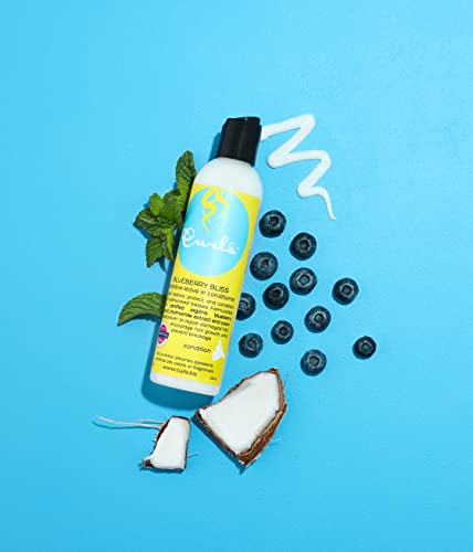 Curls Blueberry Bliss Reparative Leave In Conditioner - Repair Damage and Prevent Breakage - Encourage Hair Growth - For Wavy, Curly, and Coily Hair Types 8 oz