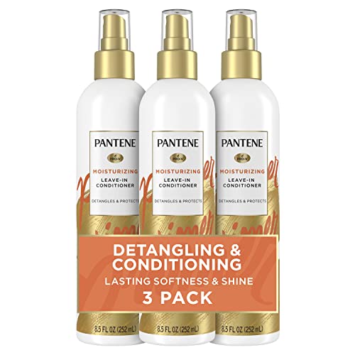 Pantene Conditioning Detangler Spray, Nutrient Boost, Pro-V Repair and Protect for Damaged Hair, 8.5 oz, 3 Count