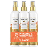 Pantene Conditioning Detangler Spray, Nutrient Boost, Pro-V Repair and Protect for Damaged Hair, 8.5 oz, 3 Count