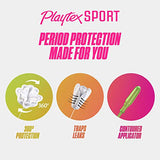 Playtex Sport Tampons, Multipack (24ct Regular/24ct Super Absorbency), Fragrance-Free - 48ct