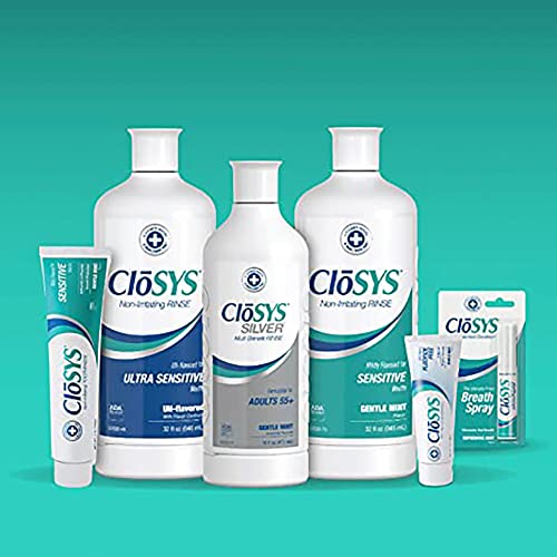 CloSYS Fluoride Toothpaste, 7 Ounce (2 Pack), Gentle Mint, Whitening, Enamel Protection, Sulfate Free, 7 Ounce (Pack of 2)