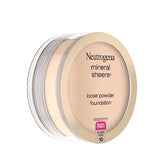 Neutrogena Mineral Sheers Lightweight Loose Powder Makeup Foundation with Vitamins A, C, & E, Sheer to Medium Buildable Coverage, Skin Tone Enhancer, Face Redness Reducer, Classic Ivory 10,.19 oz