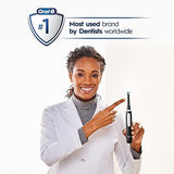 Oral-B iO Series 3 Limited Rechargeable Electric Powered Toothbrush, Black with 2 Brush Heads and Travel Case - Visible Pressure Sensor to Protect Gums - 3 Modes - 2 Minute Timer