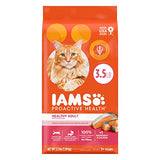 IAMS PROACTIVE HEALTH Adult Healthy Dry Cat Food with Salmon Cat Kibble, 16 lb. Bag