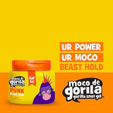 Moco de Gorila Punk, Hair Styling Gel, Reactivate with water, Long-lasting Hold, 3-Pack of 11.99 Oz Each, 3 Squeezable Bottles.