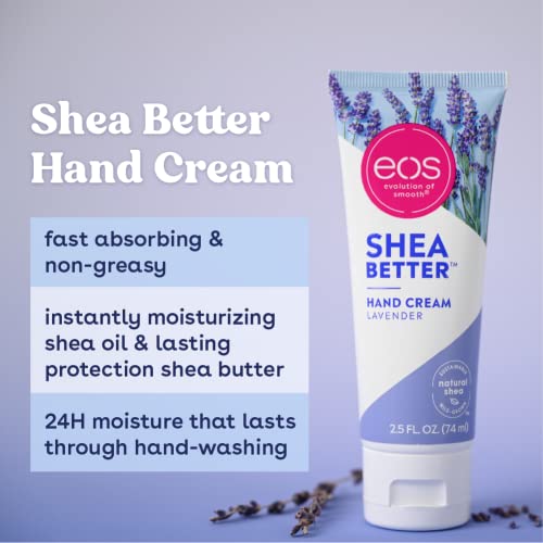 eos Shea Better Hand Cream - Vanilla Cashmere | Instant Hydration + Lasting Protection | 2.5 oz