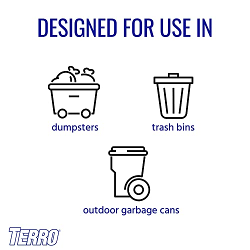 TERRO T800 Garbage Guard Trash Can Insect Killer - Kills Flies, Maggots, Roaches, Beetles, and Other Insects