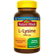 Nature Made L-Lysine 1000 mg, Dietary Supplement, 60 Tablets, 60 Day Supply