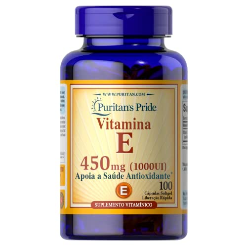 Puritan's Pride Vitamin E Supports Immune Function, 450 mg,100 count (Pack of 2) - Packaging May Vary