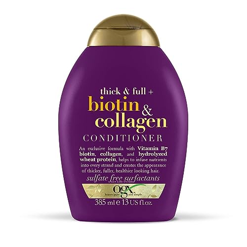 OGX Thick & Full + Biotin & Collagen Conditioner, Salon Size, 25.4 Fl Oz