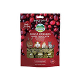 Oxbow Simple Rewards Baked Treats with Cranberry and Hay for Rabbits, Guinea Pigs, Chinchillas, and Small Pets