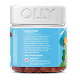 OLLY Kid's Multivitamin + Probiotic Gummy, Vitamins A, C, D, E, B, Zinc, Digestive Support, Chewable Supplement, Berry Flavor, 60 Day Supply - 120 Count Pouch