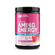 Optimum Nutrition Amino Energy Plus Electrolytes Energy Drink Powder, Caffeine for Pre-Workout Energy and Amino Acids/BCAAs, Strawberry Burst, 10.5 Ounces (30 Servings), Pink