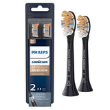 Philips Sonicare Genuine A3 Premium All-in-One Replacement Toothbrush Heads, 2 Brush Heads, White, HX9092/65