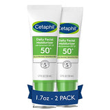 Cetaphil Daily Facial Moisturizer SPF 15, 4 Fl Oz, Gentle Facial Moisturizer for Dry to Normal Skin Types, No Added Fragrance, Pack of 2, (Packaging May Vary)