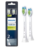 Philips Sonicare Genuine W DiamondClean Toothbrush Heads, 2 Brush Heads, Black, HX6062/95