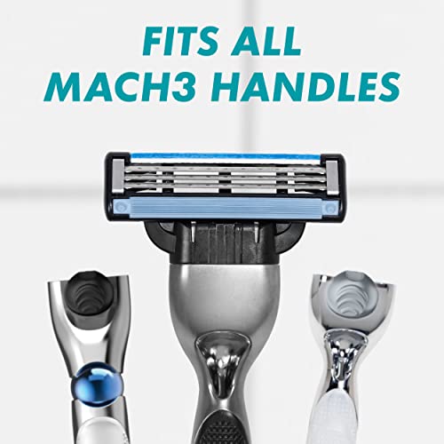 Mach3 Razor Refills for Men, 8 Razor Blade Refills