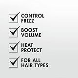 Nexxus Smooth & Full Blow Dry Balm Weightless Style Frizz Control, Volume & Heat Protect Styling Cream for Smooth & Full Hair 6 oz