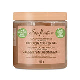 SheaMoisture Defining Styling Gel For Thick, Curly Hair Coconut and Hibiscus Paraben-Free Frizz Control Styling Gel 15 oz