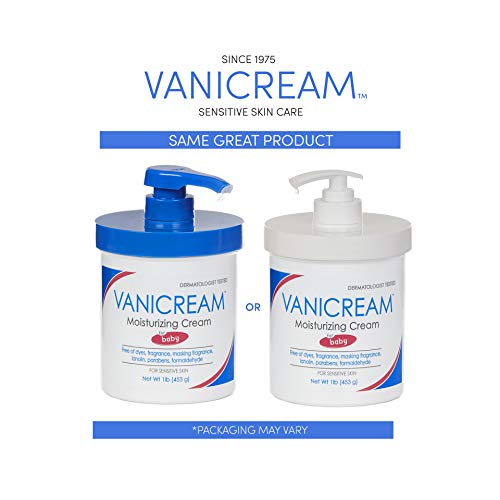 Vanicream Gluten Free & Fragrance Free Baby Moisturizing Cream, 16 oz Pump, Packaging may vary