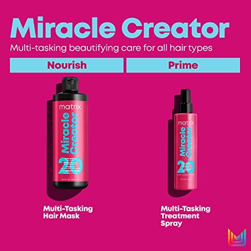 Matrix Miracle Creator Leave-In Conditioner Spray | Moisturize & Detangle | Frizz Control Treatment | Heat Protectant | Natural, Curly, Damaged Hair| Sulfate Free | Packaging May Vary | 6.8 Fl. Oz.