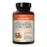 NatureWise Curcumin Turmeric 2250mg | 95% Curcuminoids & BioPerine Black Pepper Extract | Advanced Absorption for Joint Support [2 Month Supply - 180 Count]