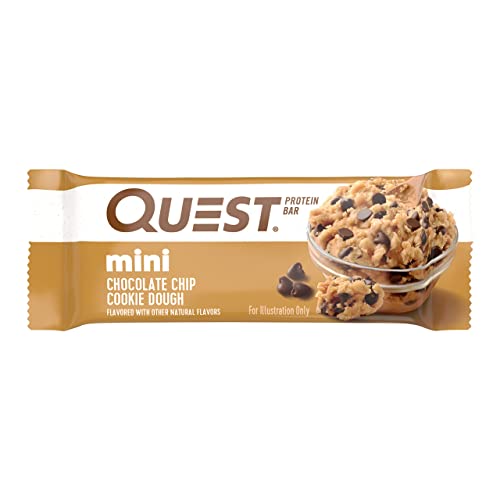 Quest Nutrition Mini Cookies & Cream Protein Bars, High Protein, Low Carb, Keto Friendly, 14 Count