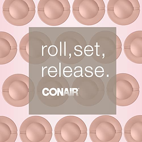 Conair Ceramic 1 1/2-inch and 1 3/4-inch Hot Rollers, Bonus: Super Clips Included (Amazon Exclusive), Create Big Curls and Voluminous Waves