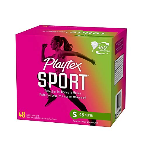 Playtex Sport Tampons, Super Absorbency, Fragrance-Free - 48ct