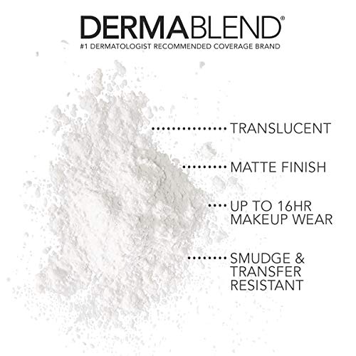 Dermablend Loose Setting Powder, Translucent Face Powder Makeup & Finishing Powder, Mattifying Finish and Shine Control , Travel Size .18oz.