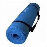 Amazon Basics Extra Thick Exercise Yoga Gym Floor Mat with Carrying Strap, Cyan, 74 x 24 x .5 Inches