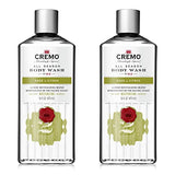 Cremo Rich-Lathering Silver Water & Birch Body Wash, A Revitalizing Combination of Glacier-Fed Streams and White Birch 16 Fl Oz (2-Pack)