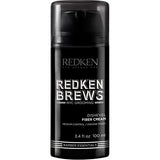 Redken Brews Fiber Cream For Men | Mens Hair Styling Cream | Medium Hold | Natural, Undone Finish | Adds Texture and Shape | 3.4 Fl Oz