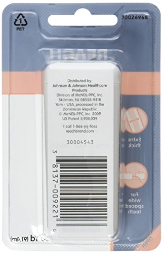 Reach Dentotape Waxed Dental Floss Bundle | Effective Plaque Removal, Extra Wide Cleaning Surface | Shred Resistance & Tension, Slides Smoothly & Easily, PFAS FREE | Unflavored, 100 YD, 6pk