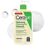 CeraVe Hydrating Foaming Oil Cleanser | Foaming Oil Wash with Squalane Oil, Triglyceride, Hyaluronic Acid and Ceramides | For Dry to Very Dry Skin | 19 Oz