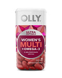 OLLY Ultra Womens Multi Softgels, Overall Health and Immune Support, Omega-3s, Iron, Vitamins A, D, C, E, B12, Daily Multivitamin, 30 Day Supply - 60 Count