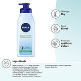 NIVEA Breathable Nourishing Body Lotion Fresh Fusion - No Sticky Feel, Dry To Very Dry Skin, 13.5 Ounce