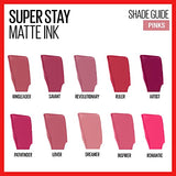 Maybelline New York Super Stay Matte Ink Liquid Lipstick Makeup, Long Lasting High Impact Color, Up to 16H Wear, Exhilarator, Ruby Red, 1 Count